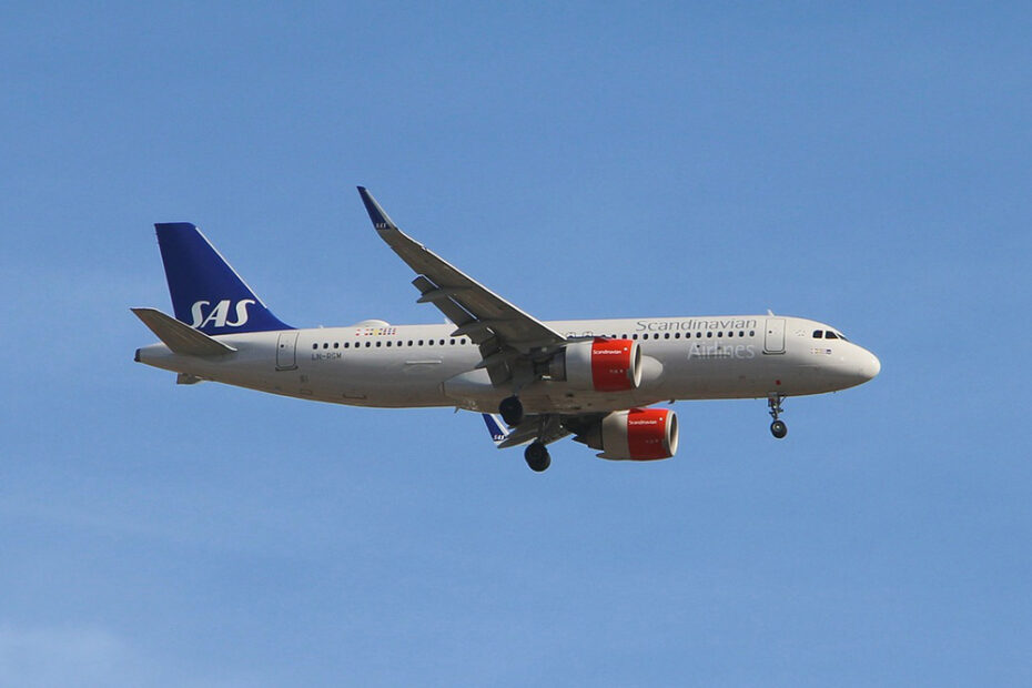 SAS airplane
