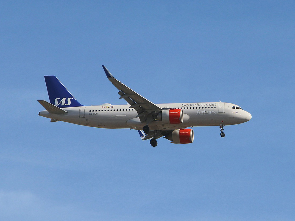 SAS airplane