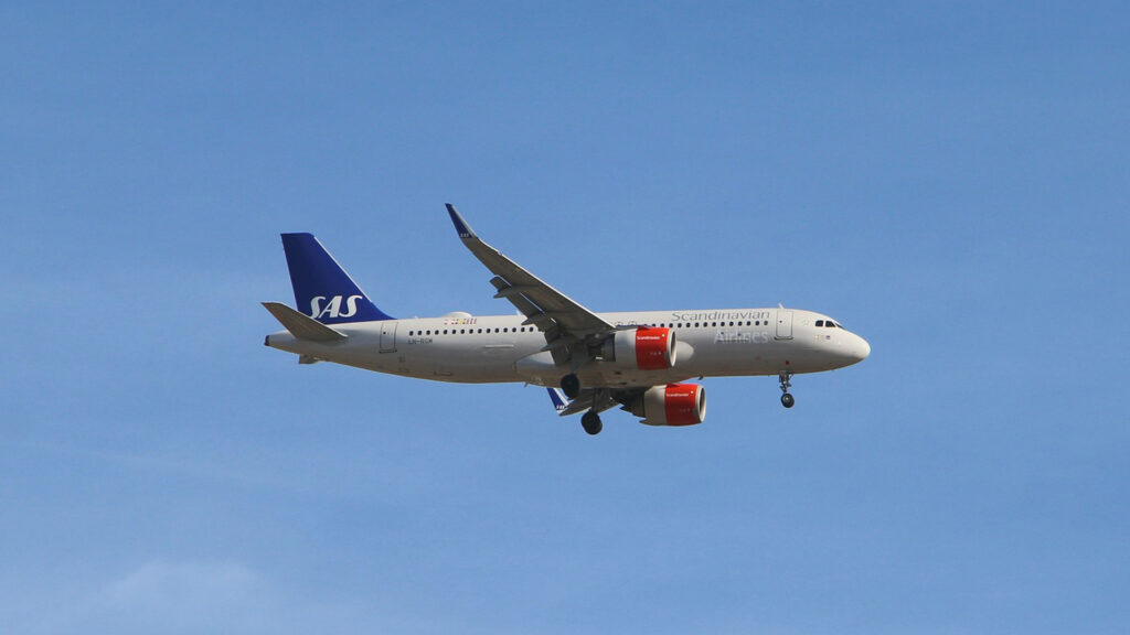 SAS airplane